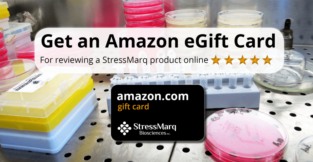 Get an Amazon eGift Card by reviewing a StressMarq product online