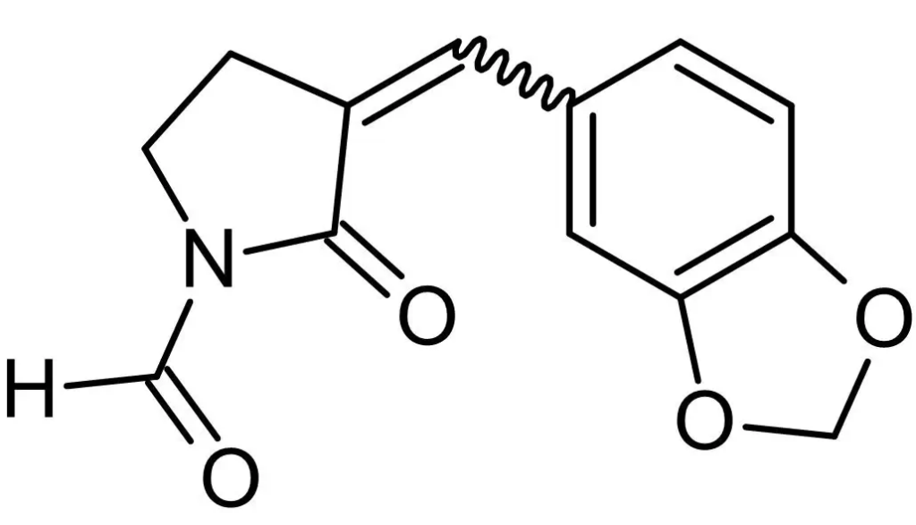 <p>Chemical structure of KNK 437 (SIH-599), a HSP70 Inhibitor. CAS #: 218924-25-5. Molecular Formula: C13H11NO4. Molecular Weight: 245.2 g/mol.</p>
